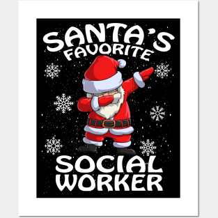 Santas Favorite Social Worker Christmas Posters and Art